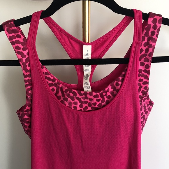 Lululemon All Sport Support Tank Size 6 Magenta - Picture 7 of 10